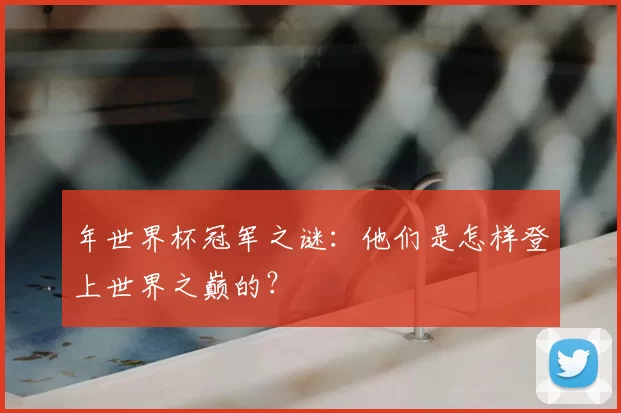 年世界杯冠军之谜:他们是怎样登上世界之巅的?