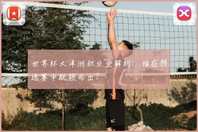 世界杯大洋洲积分全解析：谁在预选赛中脱颖而出？